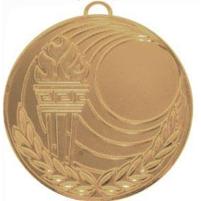 Медаль №159 (Диаметр 50 мм, металл, цвет золото. Место для вставок: лицевая диаметр 25 мм, обратная сторона размер по шаблону)