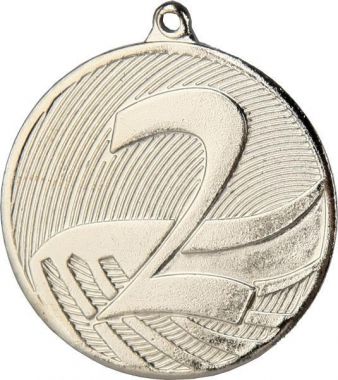 Медаль №3492 (2 место, диаметр 70 мм, металл, цвет серебро)