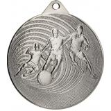 Медаль №1233 (Футбол, диаметр 70 мм, металл, цвет серебро. Место для вставок: обратная сторона диаметр 65 мм)