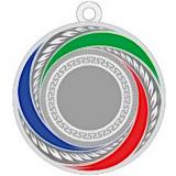 Медаль №2423 (Диаметр 60 мм, металл, цвет серебро. Место для вставок: лицевая диаметр 25 мм, обратная сторона размер по шаблону)