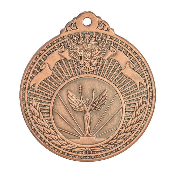 Медаль №2246 (Диаметр 50 мм, металл, цвет бронза. Место для вставок: обратная сторона диаметр 45 мм)