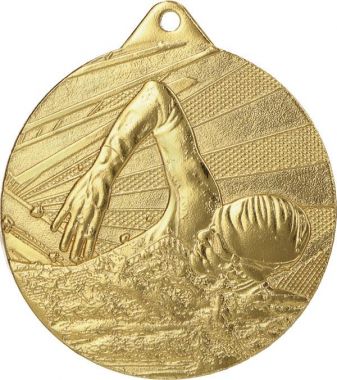 Медаль Плавание ME003/G (50) G-2мм
