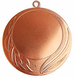 Медаль №2450 (Диаметр 70 мм, металл, цвет бронза. Место для вставок: обратная сторона диаметр 65 мм)