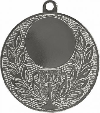 Медаль №3644 (Диаметр 50 мм, металл, цвет серебро. Место для вставок: лицевая диаметр 25 мм, обратная сторона диаметр 45 мм)