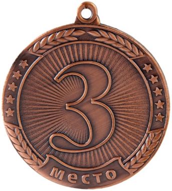 Медаль 3 место MMA4510/B 45 G-2 мм