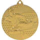 Медаль №928 (Каратэ, диаметр 50 мм, металл, цвет золото. Место для вставок: обратная сторона диаметр 45 мм)