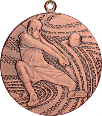 Медаль №96 (Волейбол, диаметр 40 мм, металл, цвет бронза. Место для вставок: обратная сторона диаметр 35 мм)