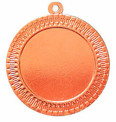 Медаль №2455 (Диаметр 35 мм, металл, цвет бронза. Место для вставок: обратная сторона диаметр 33 мм)