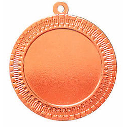 Медаль №2455 (Диаметр 35 мм, металл, цвет бронза. Место для вставок: обратная сторона диаметр 33 мм)