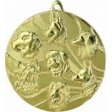 Медаль №107 (Животноводство, диаметр 50 мм, металл, цвет золото. Место для вставок: обратная сторона диаметр 45 мм)