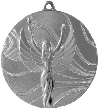 Медаль №136 (Оскар / Ника, диаметр 50 мм, металл, цвет серебро. Место для вставок: обратная сторона диаметр 45 мм)