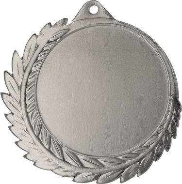 Медаль №857 (Диаметр 70 мм, металл, цвет серебро. Место для вставок: лицевая диаметр 50 мм, обратная сторона диаметр 57 мм)