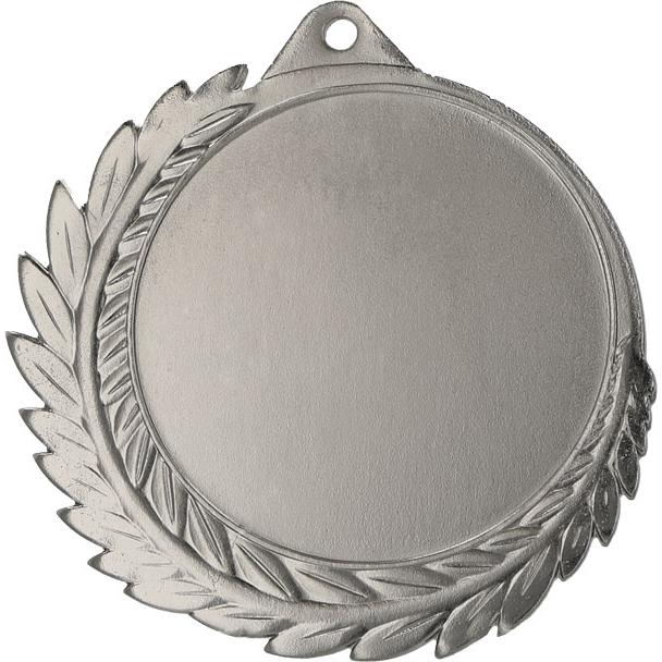 Медаль №857 (Диаметр 70 мм, металл, цвет серебро. Место для вставок: лицевая диаметр 50 мм, обратная сторона диаметр 57 мм)