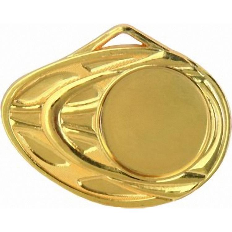 Медаль №3 (Размер 55x50 мм, металл, цвет золото. Место для вставок: лицевая диаметр 25 мм, обратная сторона диаметр 33 мм)