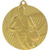 Медаль №922 (Баскетбол, диаметр 50 мм, металл, цвет золото. Место для вставок: обратная сторона диаметр 45 мм)