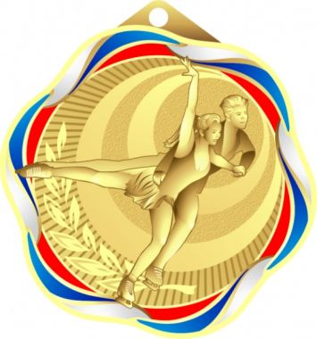 Медаль MZP 580-50/G фигурное катание (D-50 мм, s-2 мм) сталь