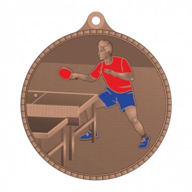 Медаль №3455 (Настольный теннис, диаметр 55 мм, металл, цвет бронза. Место для вставок: обратная сторона диаметр 40 мм)