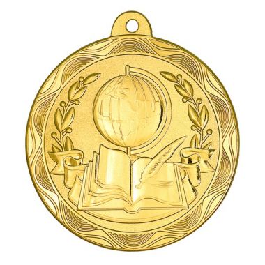 Медаль №2239 (Образование, диаметр 50 мм, металл, цвет золото. Место для вставок: обратная сторона диаметр 45 мм)