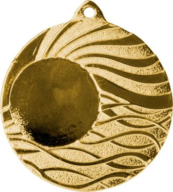 Медаль №15 (Диаметр 50 мм, металл, цвет золото. Место для вставок: лицевая диаметр 25 мм, обратная сторона диаметр 46 мм)