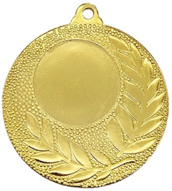 Медаль №1039 (Диаметр 50 мм, металл, цвет золото. Место для вставок: лицевая диаметр 25 мм, обратная сторона диаметр 44 мм)