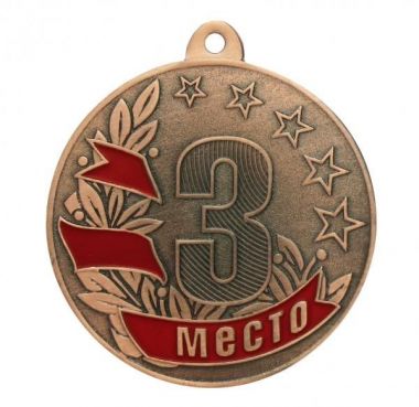 Медаль №1282 (3 место, диаметр 50 мм, металл, цвет бронза. Место для вставок: обратная сторона диаметр 45 мм)