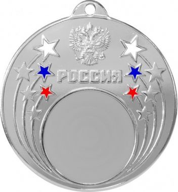 Медаль №194 (Диаметр 50 мм, металл, цвет серебро. Место для вставок: лицевая диаметр 25 мм, обратная сторона диаметр 45 мм)