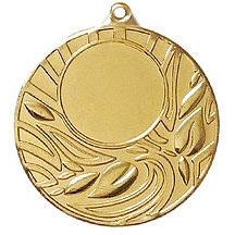 Медаль №150 (Диаметр 50 мм, металл, цвет золото. Место для вставок: лицевая диаметр 25 мм, обратная сторона диаметр 47 мм)