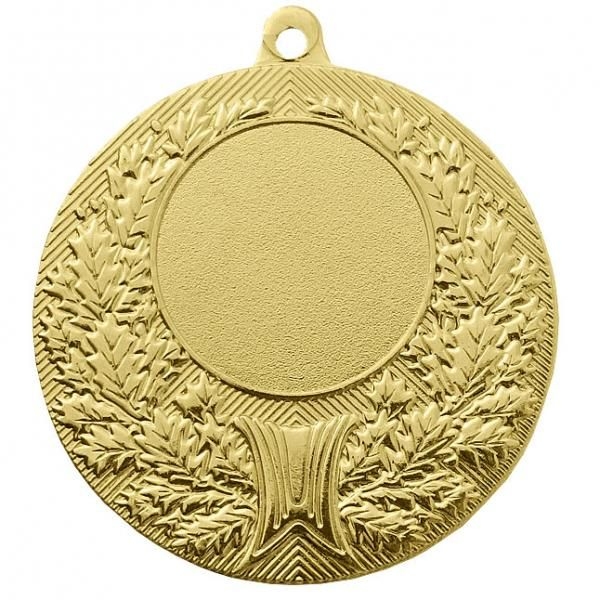 Медаль №192 (Диаметр 50 мм, металл, цвет золото. Место для вставок: лицевая диаметр 25 мм, обратная сторона диаметр 45 мм)
