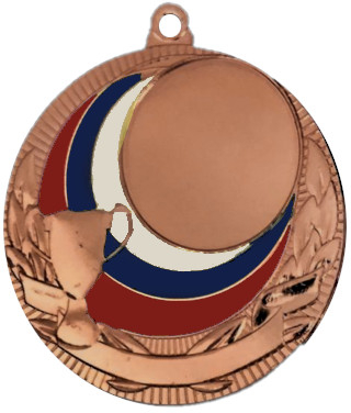 Медаль №160 (Диаметр 50 мм, металл, цвет бронза. Место для вставок: лицевая диаметр 25 мм, обратная сторона диаметр 47 мм)
