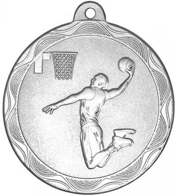 Медаль MZ 63-50/S баскетбол (D-50 мм, s-2,5 мм)