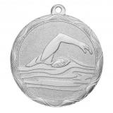 Медаль №1270 (Плавание, диаметр 50 мм, металл, цвет серебро. Место для вставок: обратная сторона диаметр 45 мм)