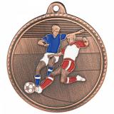 Медаль №3617 (Футбол, диаметр 50 мм, металл, цвет бронза. Место для вставок: обратная сторона диаметр 45 мм)