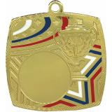 Медаль №3562 (Размер 50x50 мм, металл, цвет золото. Место для вставок: лицевая диаметр 25 мм, обратная сторона размер по шаблону)