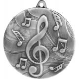 Медаль №103 (Музыка, диаметр 50 мм, металл, цвет серебро. Место для вставок: обратная сторона диаметр 46 мм)