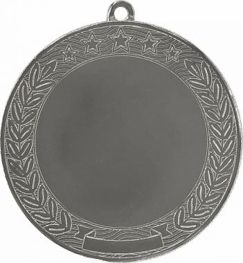Медаль №3648 (Диаметр 70 мм, металл, цвет серебро. Место для вставок: лицевая диаметр 50 мм, обратная сторона диаметр 65 мм)