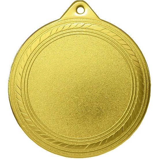 Медаль №2353 (Диаметр 70 мм, металл, цвет золото. Место для вставок: лицевая диаметр 50 мм, обратная сторона размер по шаблону)