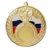 Медаль №158 (Диаметр 50 мм, металл, цвет золото. Место для вставок: лицевая диаметр 25 мм, обратная сторона диаметр 47 мм)