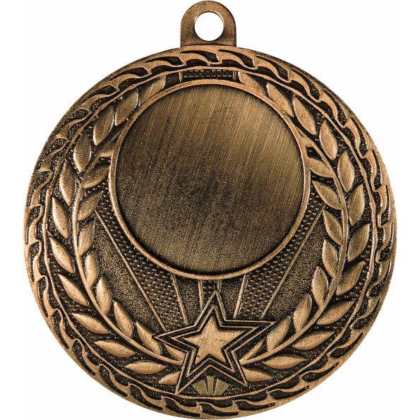 Медаль №3555 (Диаметр 50 мм, металл, цвет бронза)