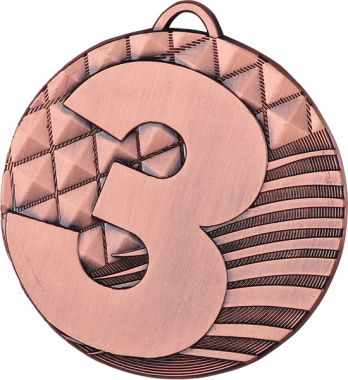 Медаль №1292 (3 место, диаметр 50 мм, металл, цвет бронза. Место для вставок: обратная сторона диаметр 45 мм)