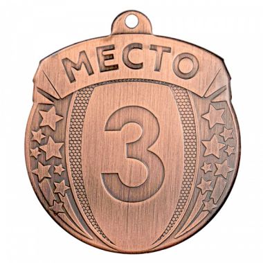 Медаль №2369 (3 место, диаметр 55 мм, металл, цвет бронза)
