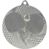 Медаль №172 (Настольный теннис, диаметр 50 мм, металл, цвет серебро. Место для вставок: обратная сторона диаметр 45 мм)