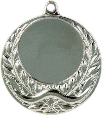 Медаль №9 (Диаметр 40 мм, металл, цвет серебро. Место для вставок: лицевая диаметр 25 мм, обратная сторона диаметр 35 мм)