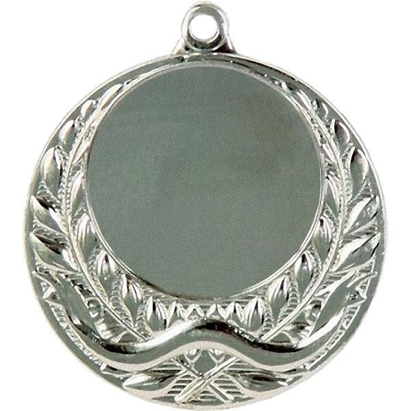 Медаль №9 (Диаметр 40 мм, металл, цвет серебро. Место для вставок: лицевая диаметр 25 мм, обратная сторона диаметр 35 мм)