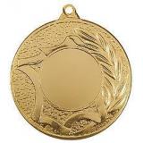 Медаль №157 (Диаметр 50 мм, металл, цвет золото. Место для вставок: лицевая диаметр 25 мм, обратная сторона размер по шаблону)