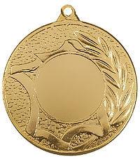 Медаль №157 (Диаметр 50 мм, металл, цвет золото. Место для вставок: лицевая диаметр 25 мм, обратная сторона размер по шаблону)