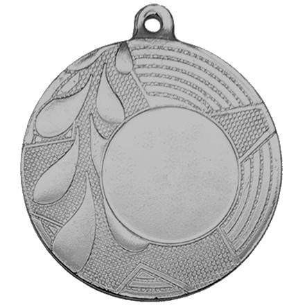Медаль №3529 (Диаметр 50 мм, металл, цвет серебро. Место для вставок: лицевая диаметр 25 мм, обратная сторона диаметр 46 мм)