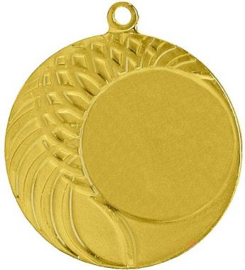 Медаль №6 (Диаметр 40 мм, металл, цвет золото. Место для вставок: лицевая диаметр 25 мм, обратная сторона диаметр 35 мм)