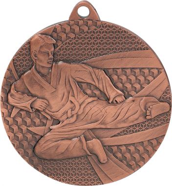 Медаль №928 (Каратэ, диаметр 50 мм, металл, цвет бронза. Место для вставок: обратная сторона диаметр 45 мм)