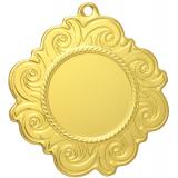 Медаль №3288 (Диаметр 50 мм, металл, цвет золото. Место для вставок: лицевая диаметр 25 мм, обратная сторона диаметр 35 мм)