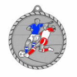 Медаль №1840 (Футбол, диаметр 55 мм, металл, цвет серебро. Место для вставок: обратная сторона диаметр 40 мм)